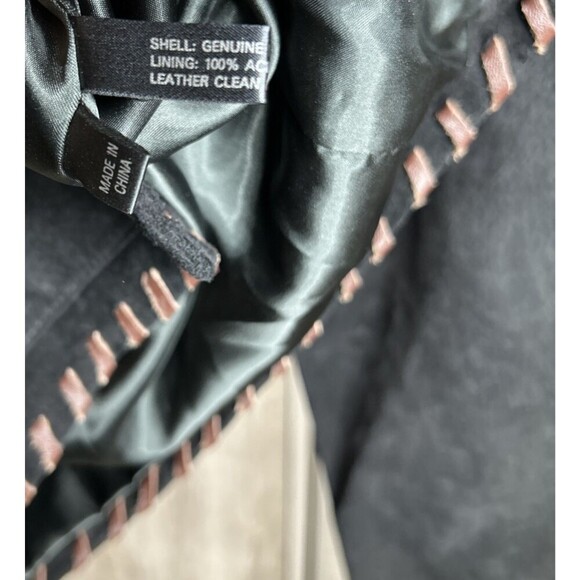 Scully Jacket Suede Western Country Hand painted Black Buttons Pockets Size 8 - Picture 5 of 7